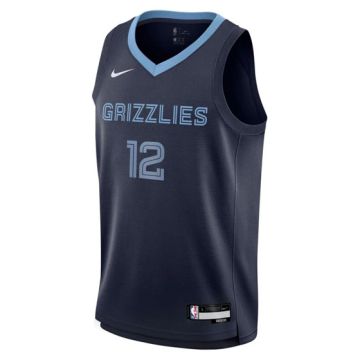 KIDS' JA MORANT MEMPHIS GRIZZLIES ICON REPLICA JERSEY 'COLLEGE NAVY'