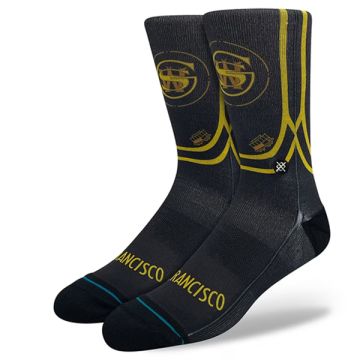 NBA X STANCE 2024 CITY EDITION POLY CREW SOCKS 'GOLDEN STATE WARRIORS'