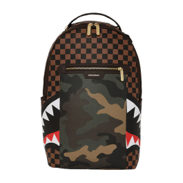 LV Backpack-Brown Checkered