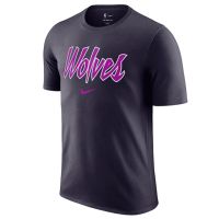 NBA MINNESOTA TIMBERWOLVES ESSENTIALS LOGO CITY EDITION T-SHIRT 'PURPLE DYNASTY'
