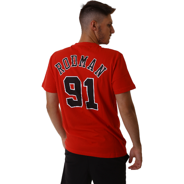 T-shirt Mitchell & Ness NBA N&N Tee Bulls Dennis Rodman  BMTRINTL1074-CBUDRRED1