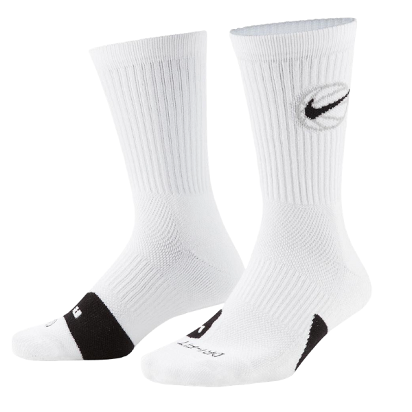 nike mid calf white socks