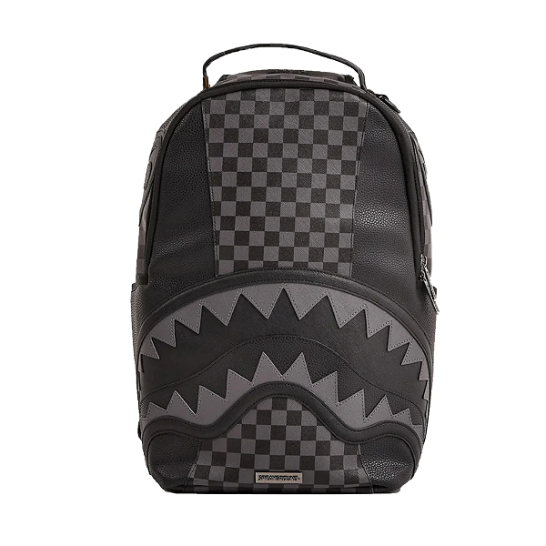 Sprayground Red Sharks In Paris DLXSV Unisex Brown Checker